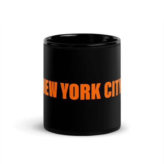 2024 NEW YORK CITY 26.2 BLACK AND ORANGE MUG