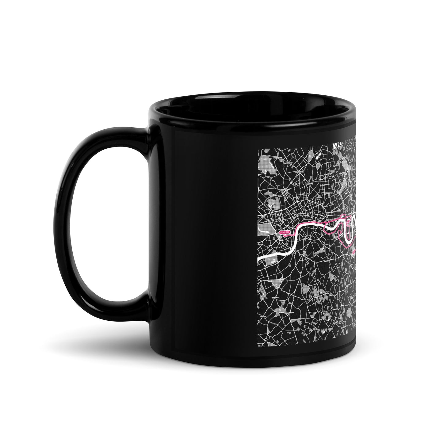 2024 LONDON 26.2 BLACK MUG WITH MAP