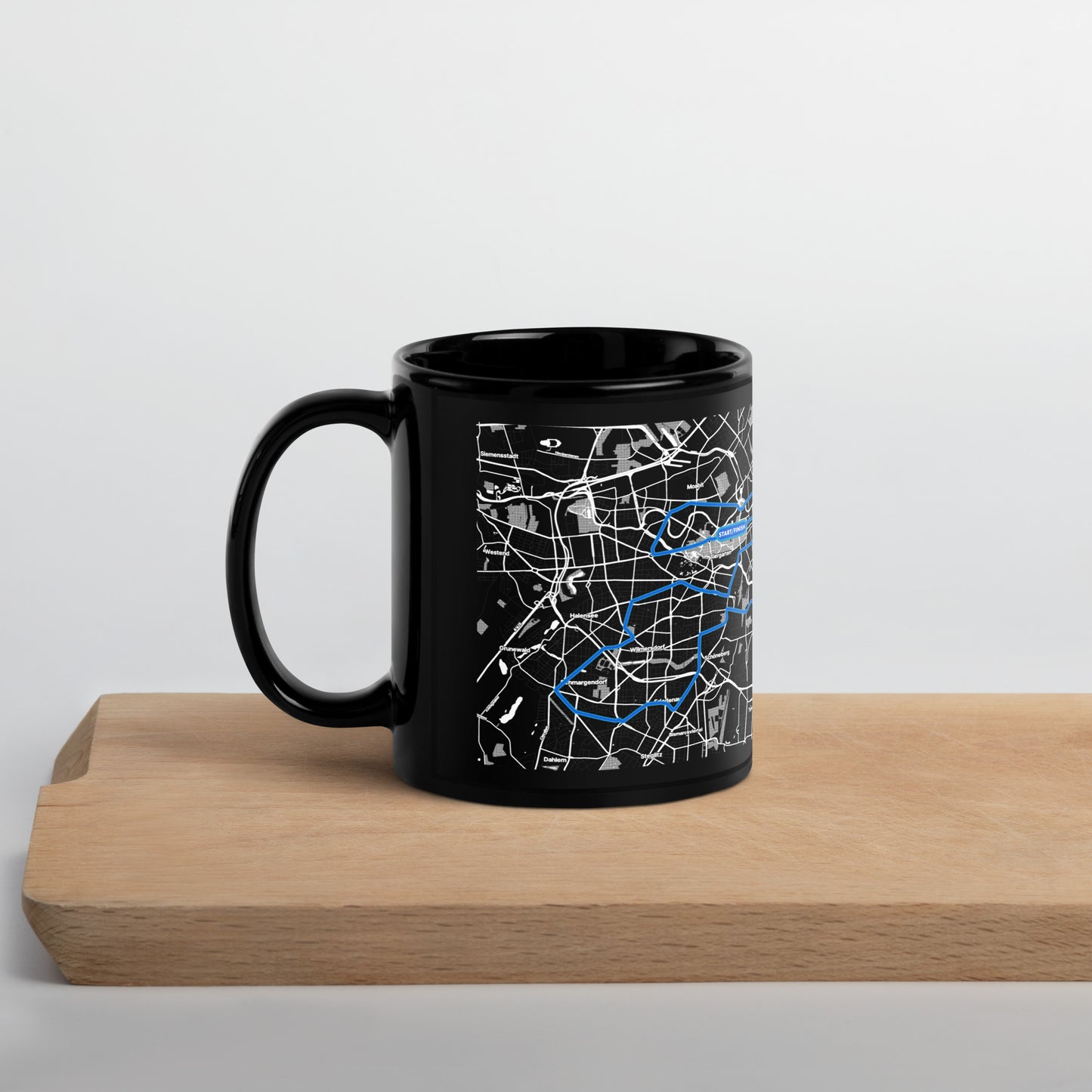 2024 BERLIN 26.2 BLACK MUG WITH MAP