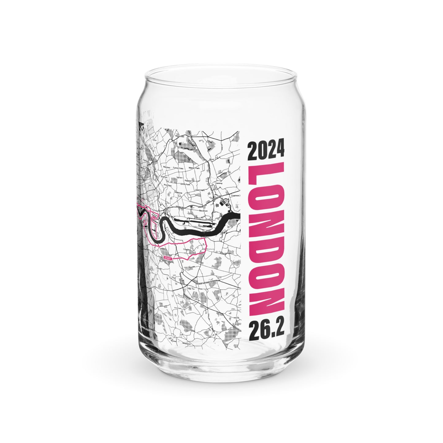 2024 LONDON 26.2 CAN GLASS WITH MAP