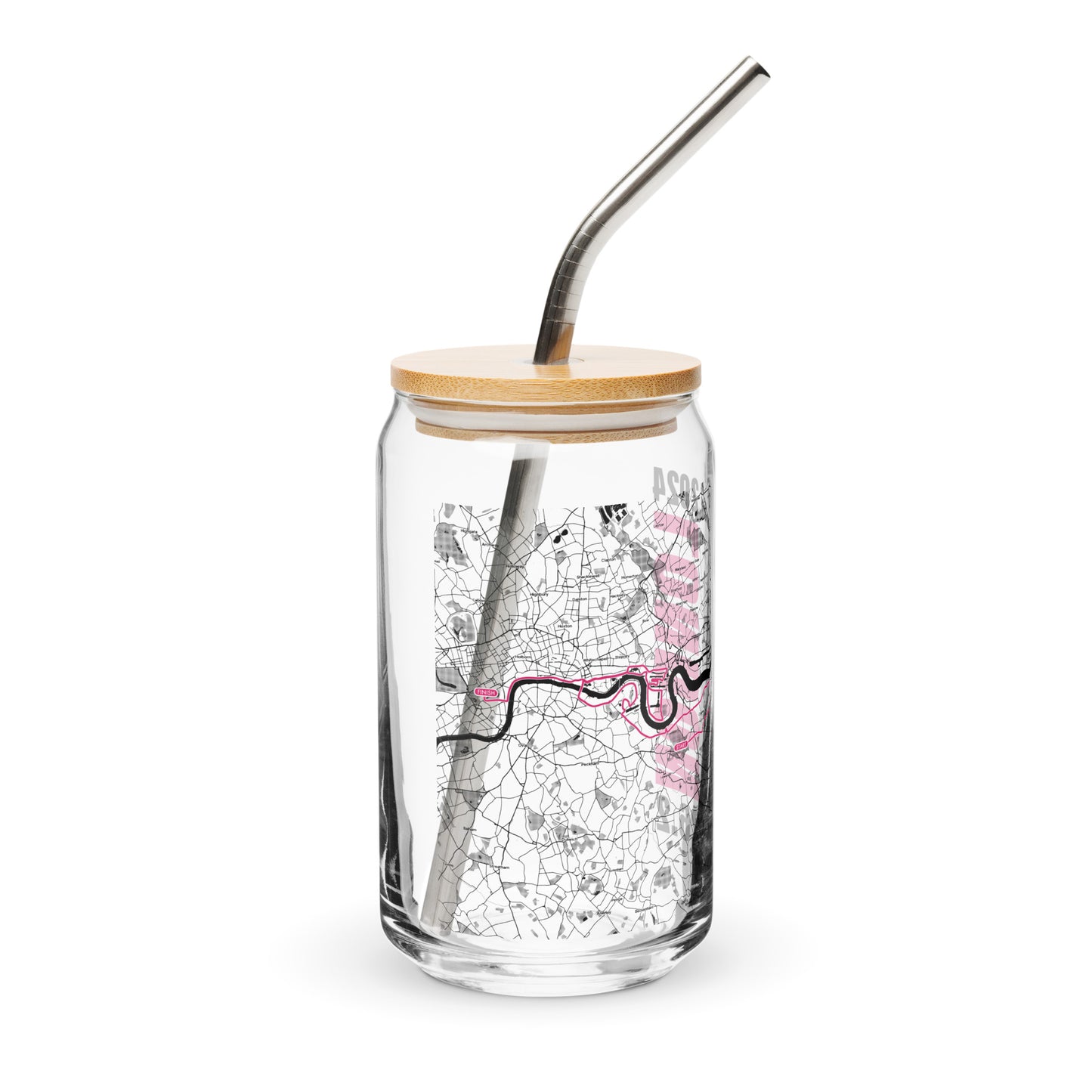 2024 LONDON 26.2 CAN GLASS WITH MAP