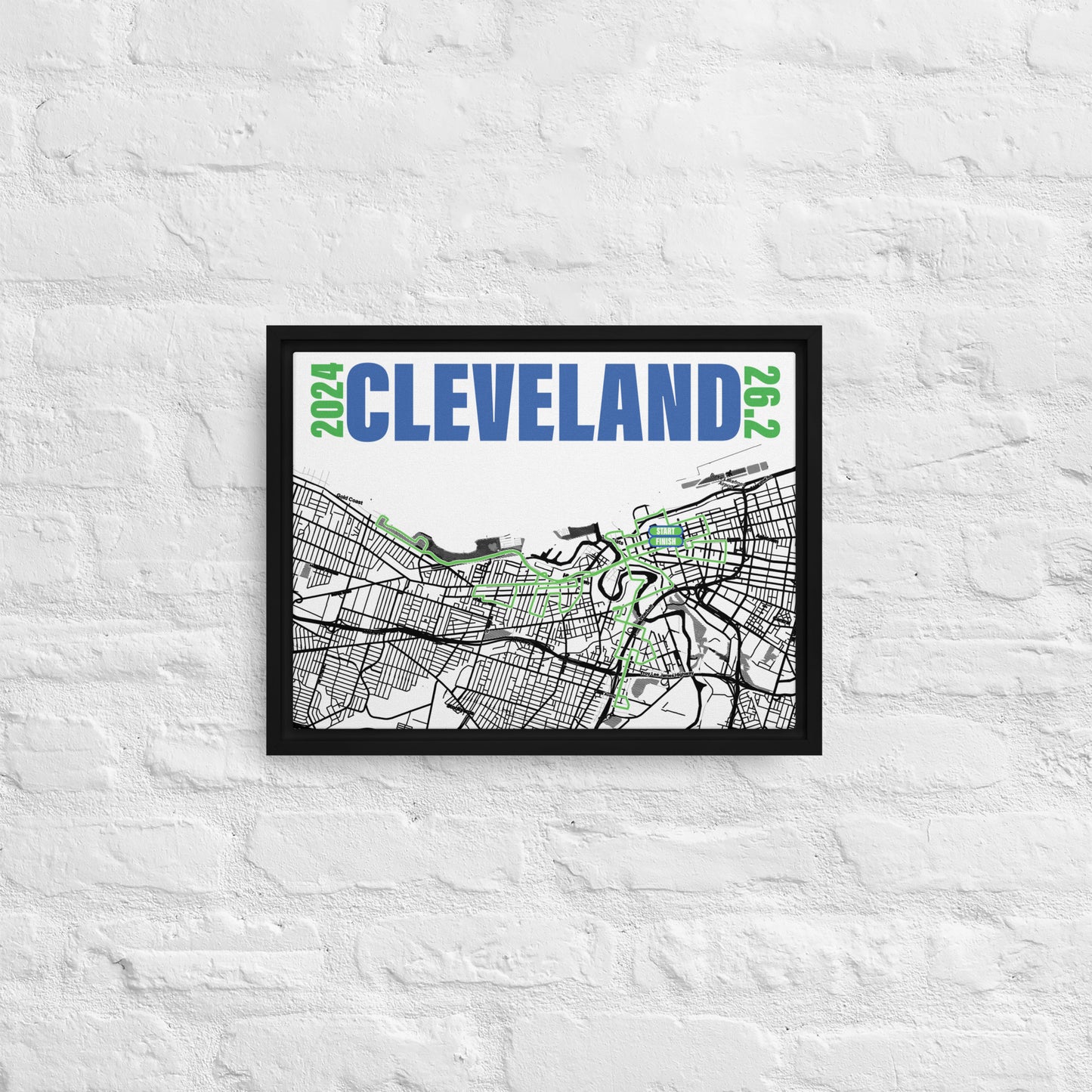 2024 CLEVELAND 26.2 FRAMED CANVAS