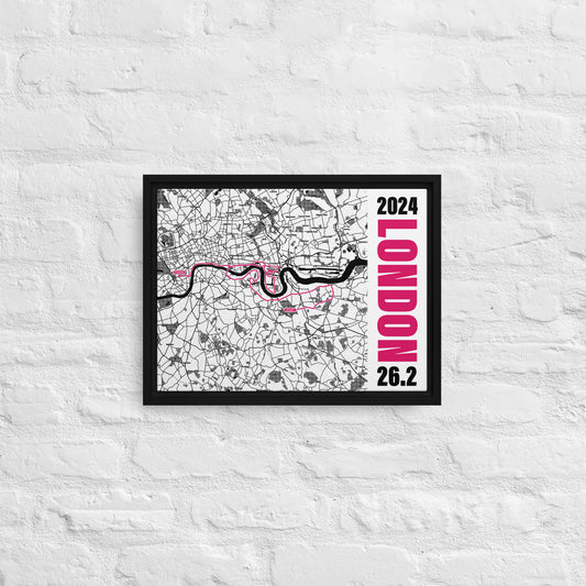 2024 LONDON 26.2 FRAMED CANVAS