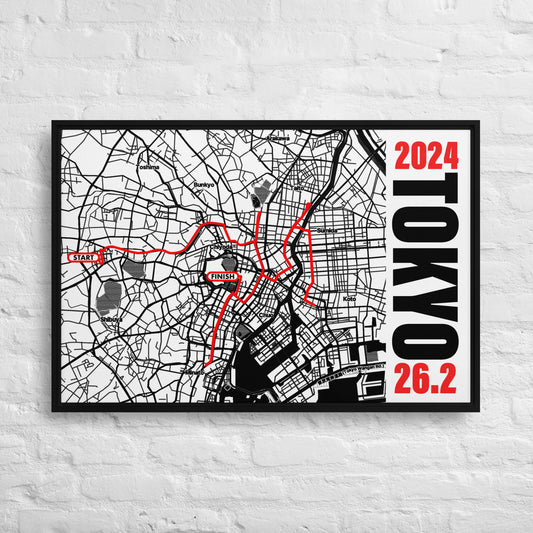 2024 TOKYO 26.2 FRAMED CANVAS