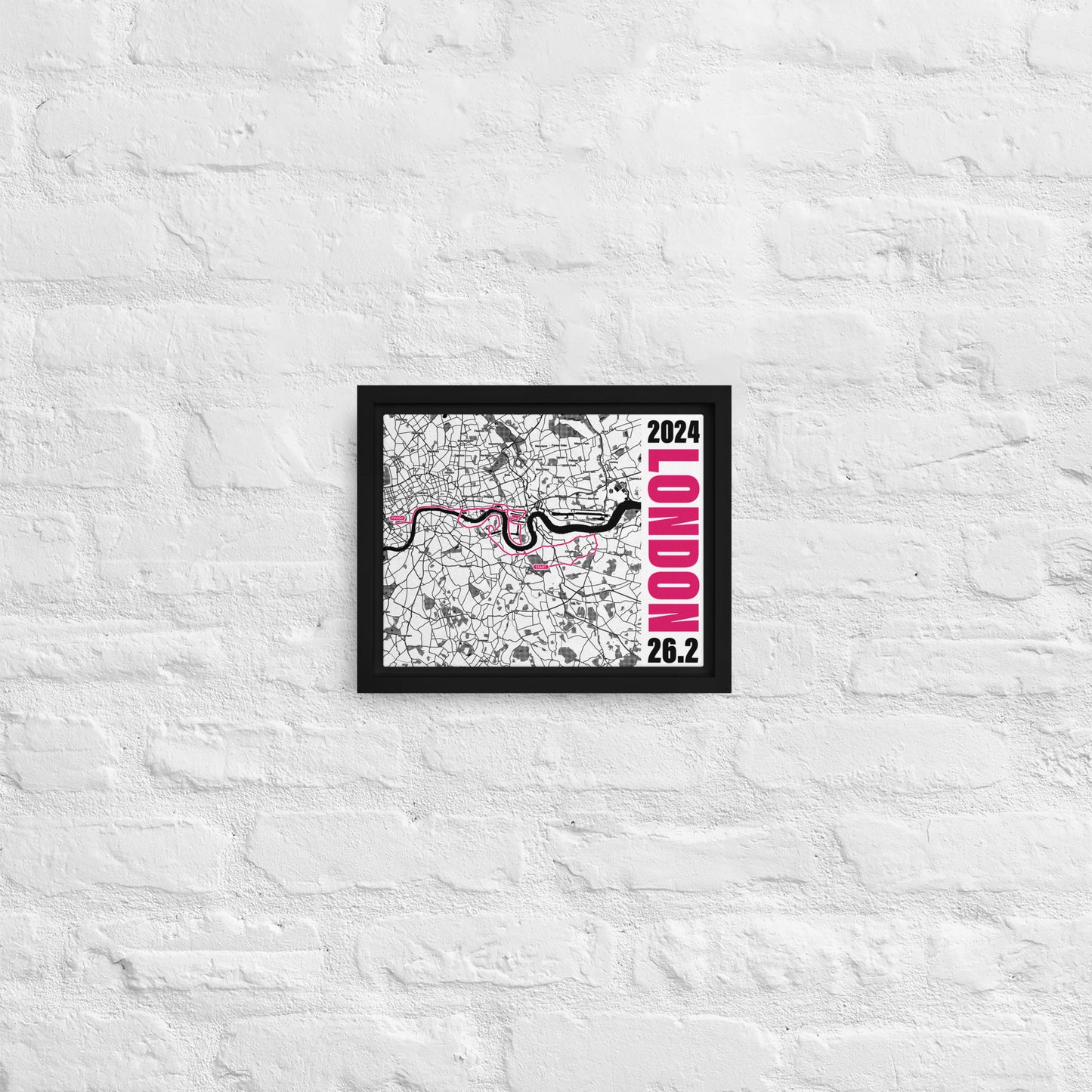 2024 LONDON 26.2 FRAMED CANVAS