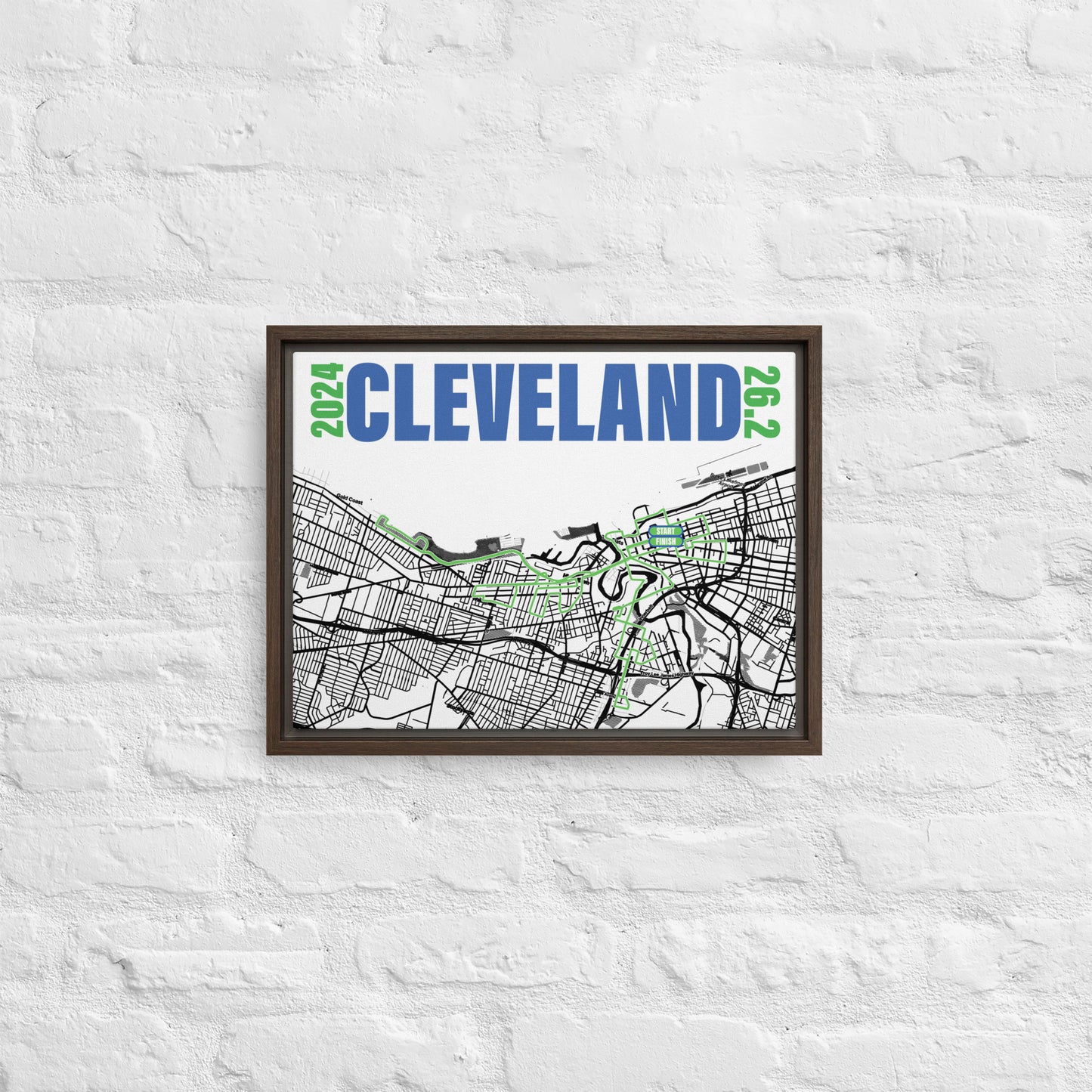 2024 CLEVELAND 26.2 FRAMED CANVAS