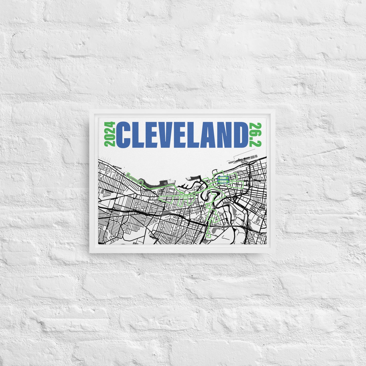 2024 CLEVELAND 26.2 FRAMED CANVAS