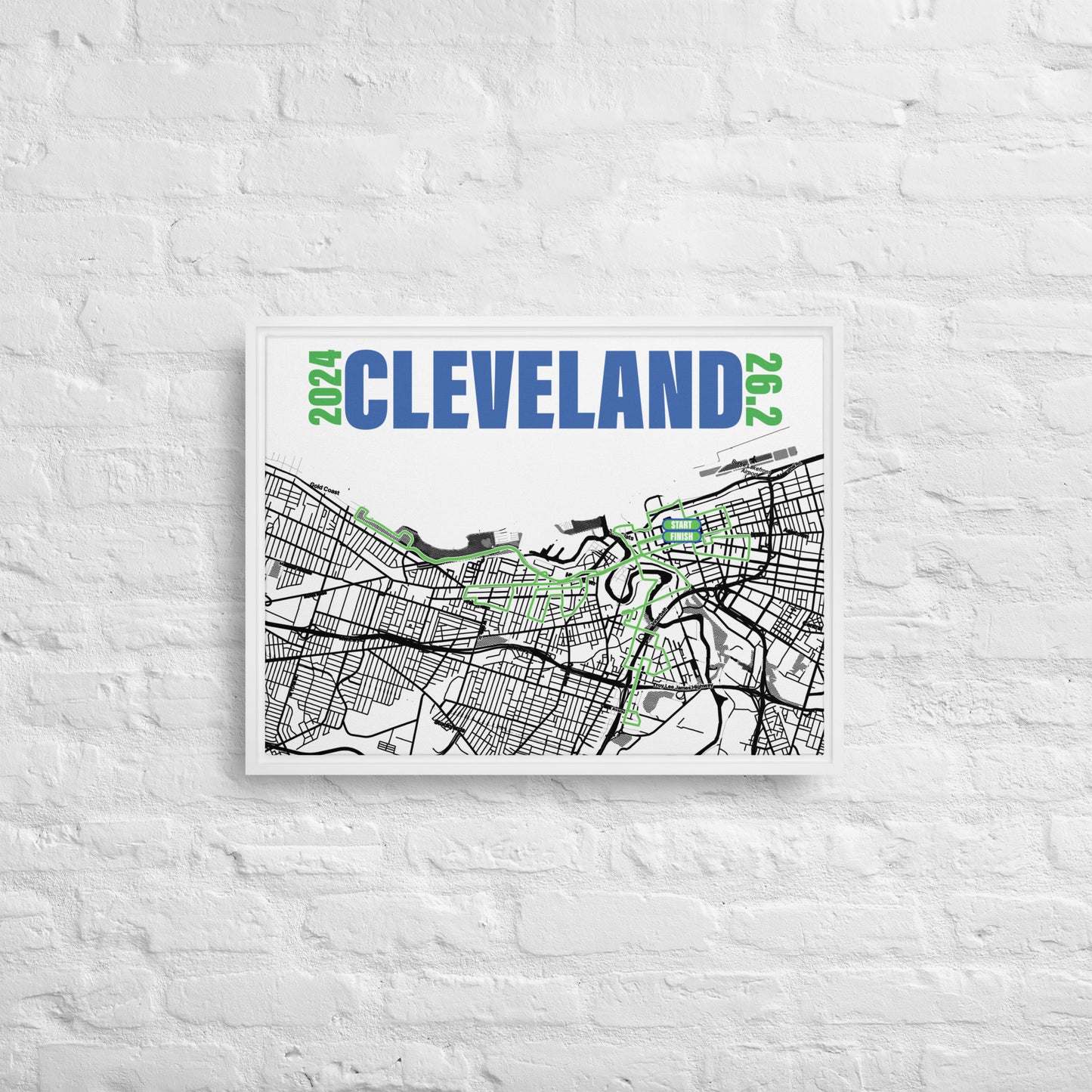 2024 CLEVELAND 26.2 FRAMED CANVAS