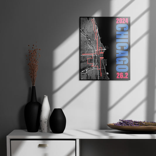 2024 CHICAGO 26.2 METAL PRINT