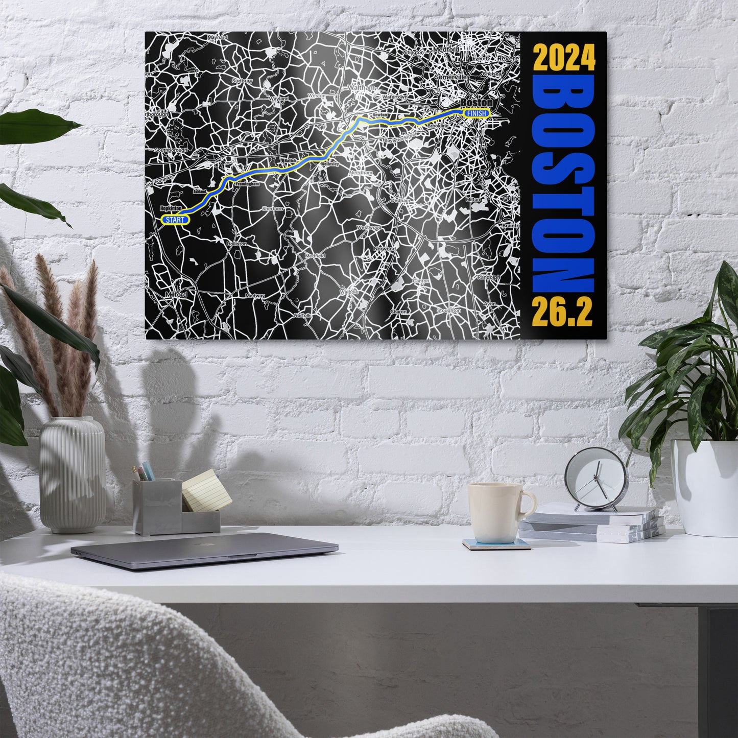 2024 BOSTON 26.2 METAL PRINT