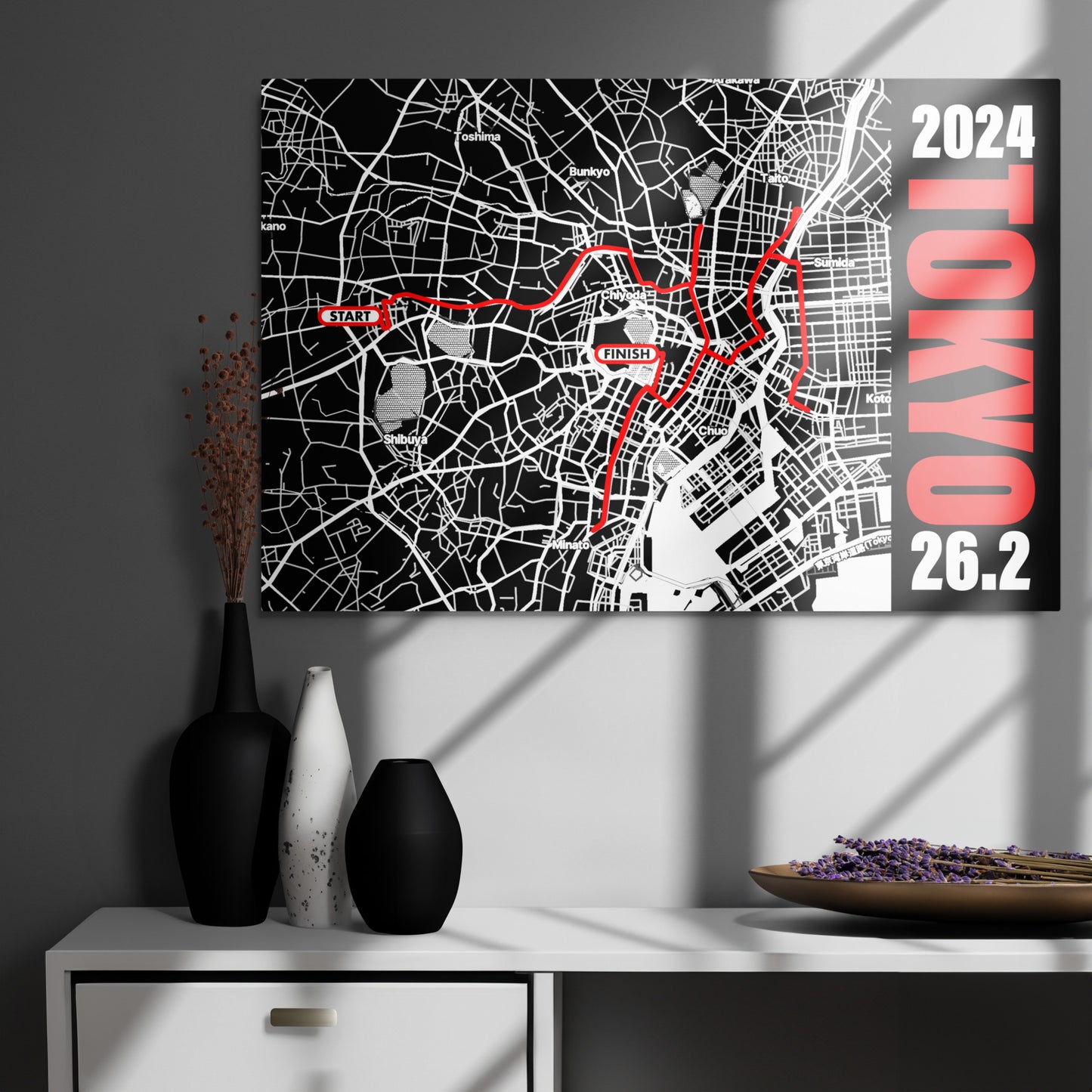 2024 TOKYO 26.2 METAL PRINT