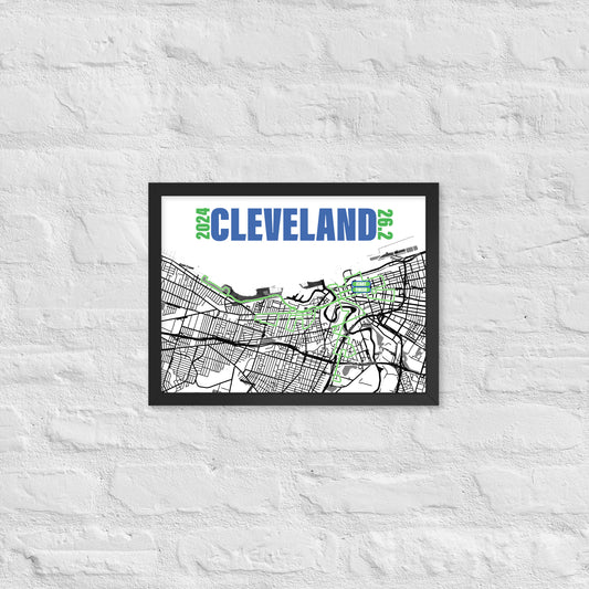 2024 CLEVELAND 26.2 FRAMED POSTER