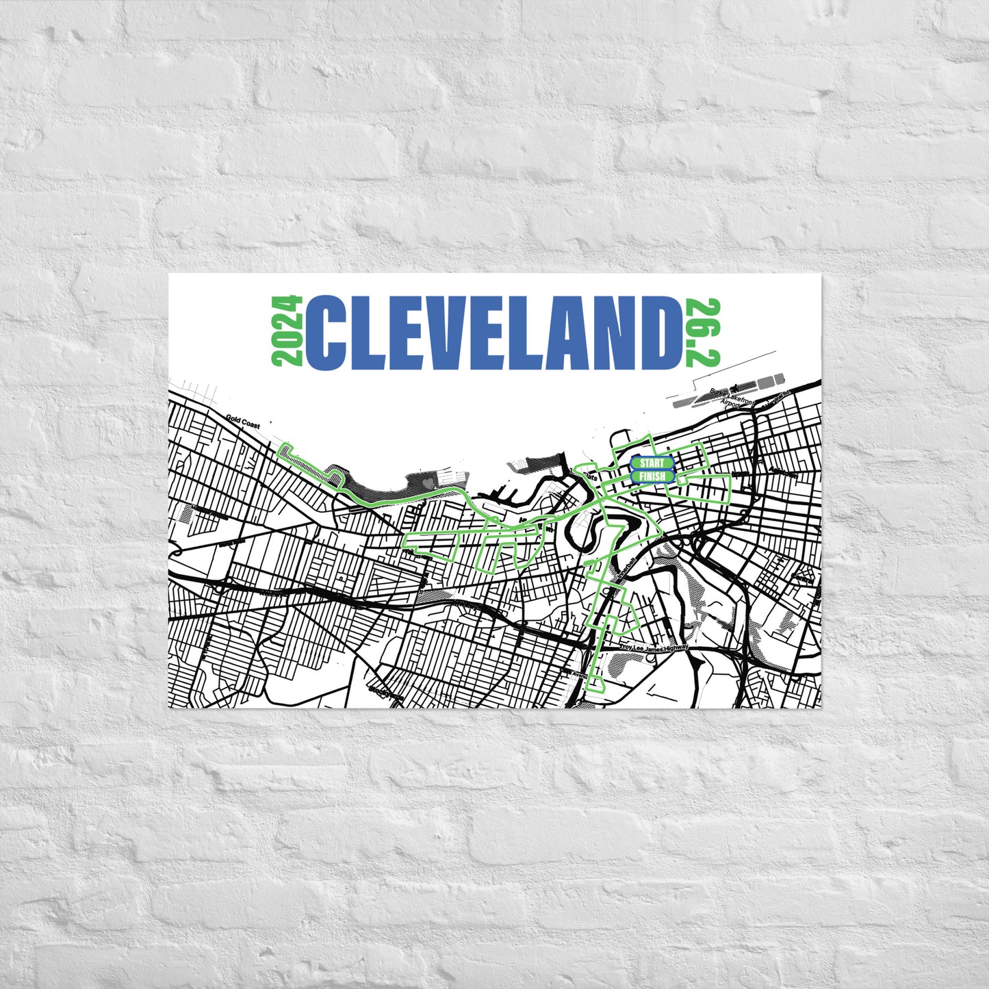 2024 CLEVELAND 26.2 POSTER