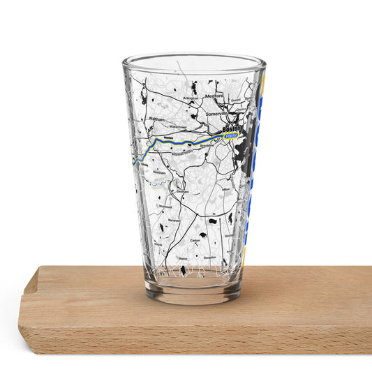 2024 BOSTON 26.2 PINT GLASS WITH MAP