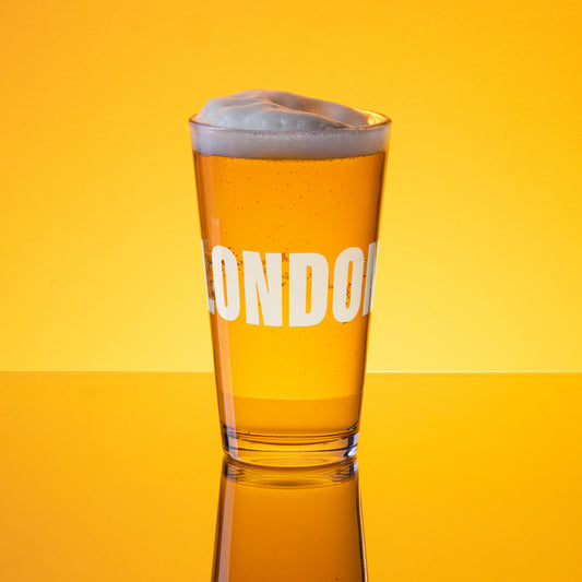 2024 LONDON 26.2 PINT GLASS - WHITE