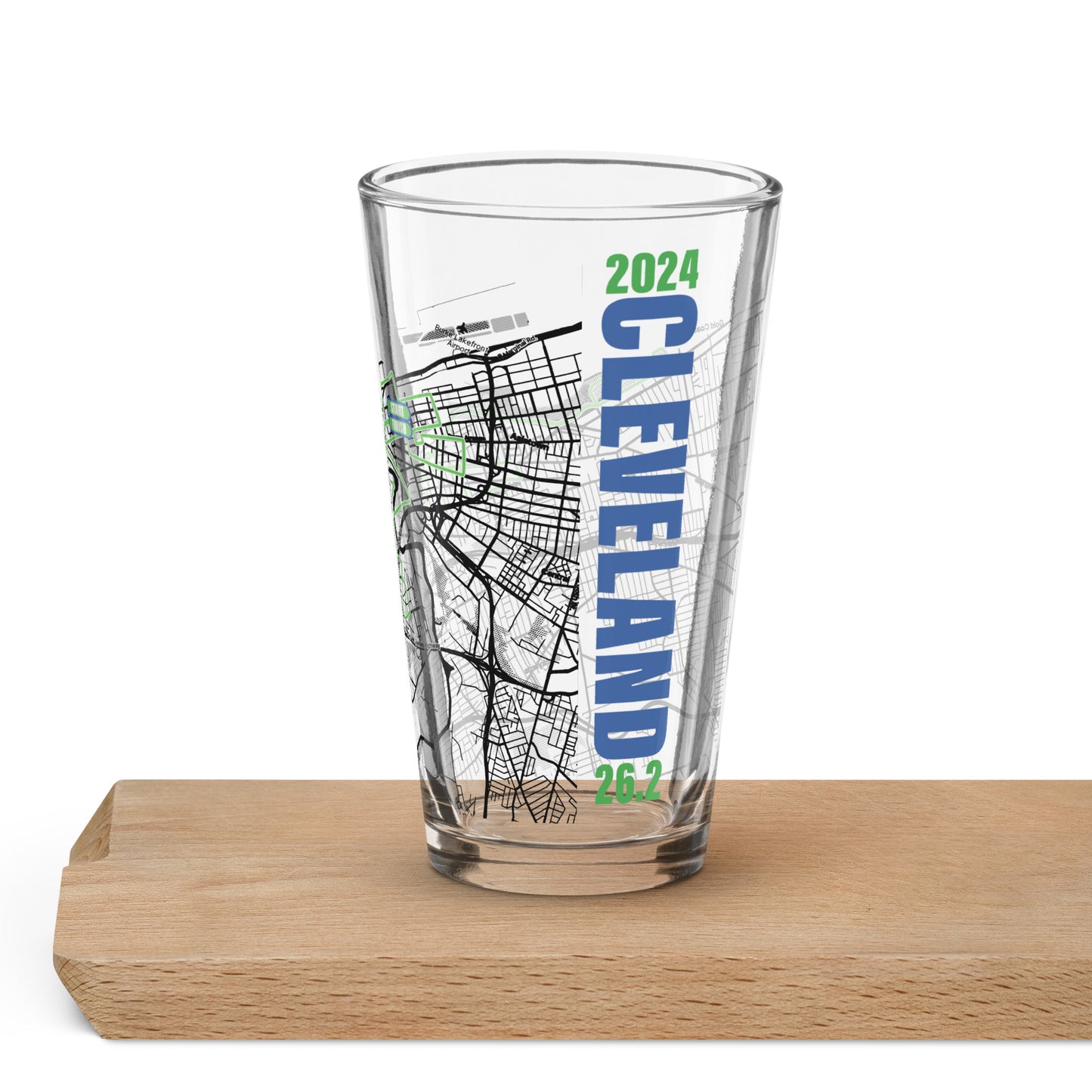 2024 CLEVELAND 26.2 PINT GLASS WITH MAP