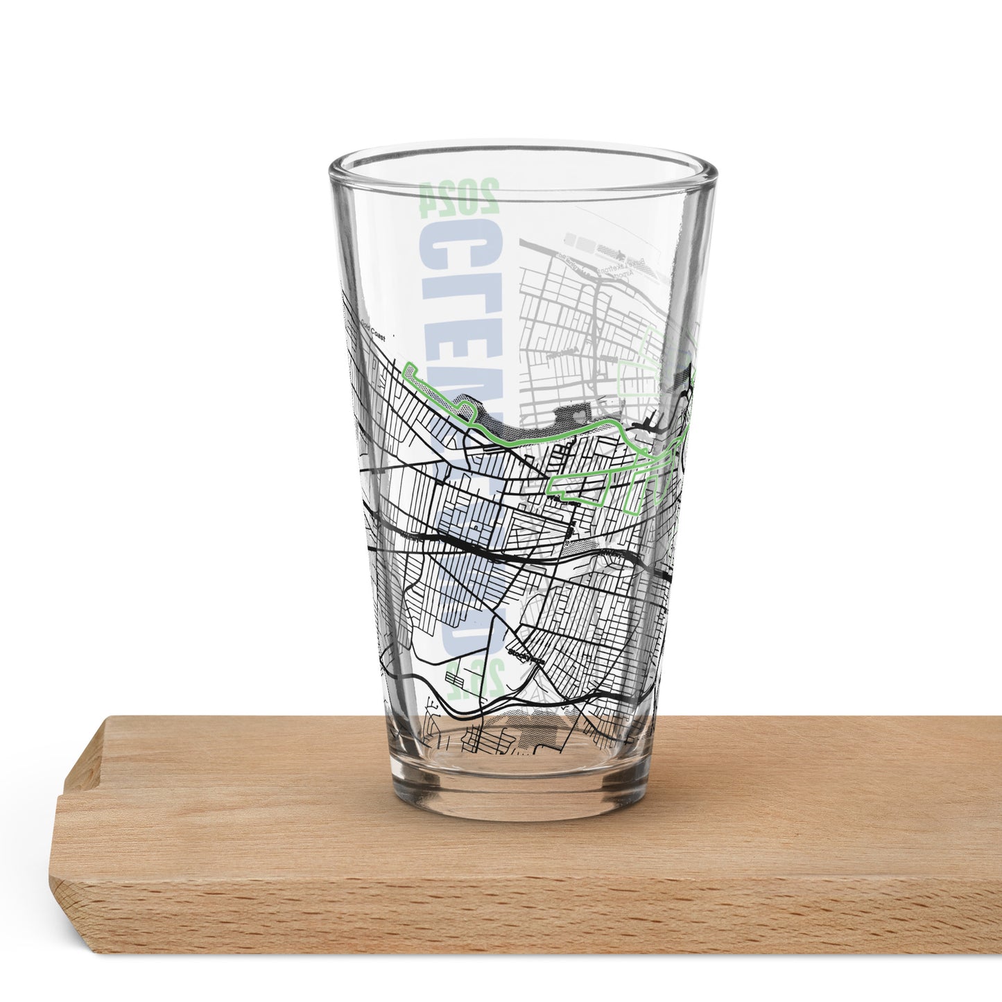 2024 CLEVELAND 26.2 PINT GLASS WITH MAP