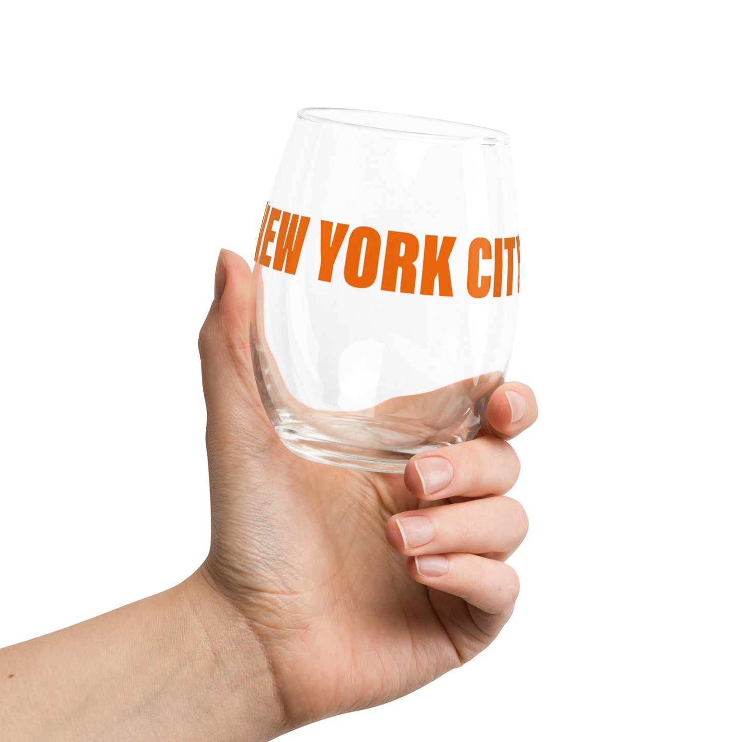 2024 NEW YORK CITY 26.2 WINE GLASS- ORANGE