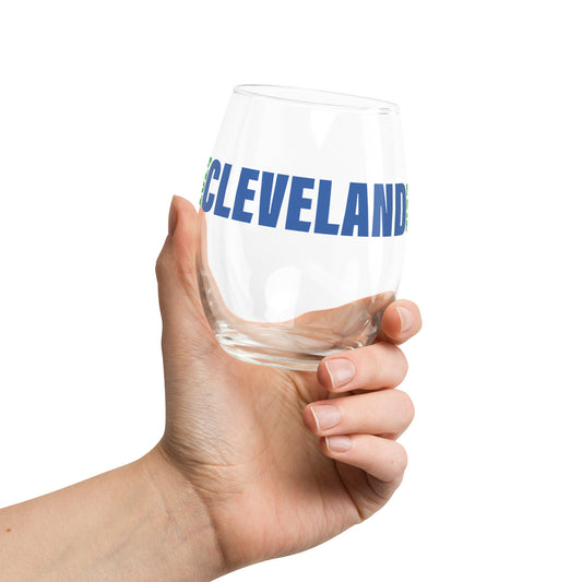 2024 CLEVELAND 26.2 WINE GLASS - BLUE