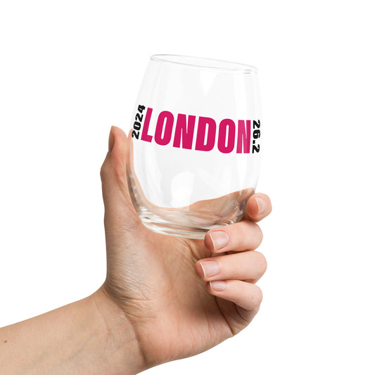 2024 LONDON 26.2 WINE GLASS - PINK