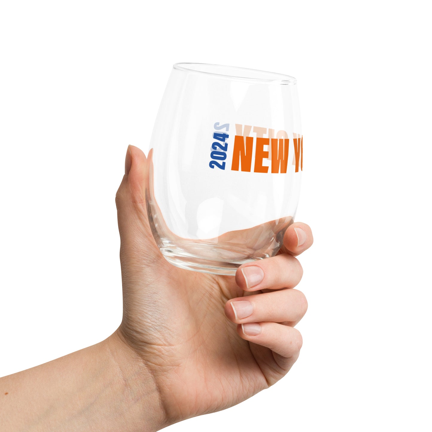 2024 NEW YORK CITY 26.2 WINE GLASS- ORANGE