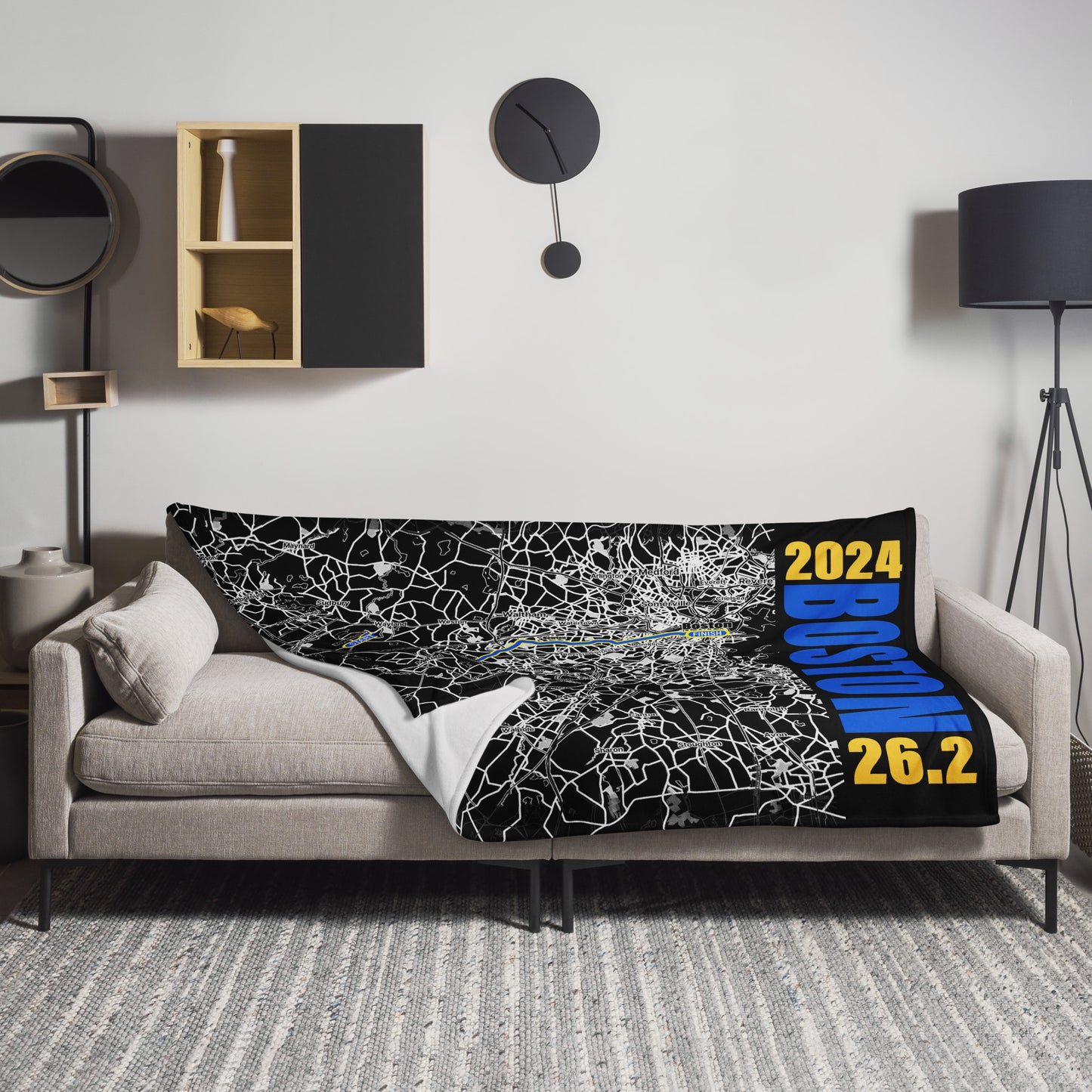 2024 BOSTON 26.2 THROW BLANKET