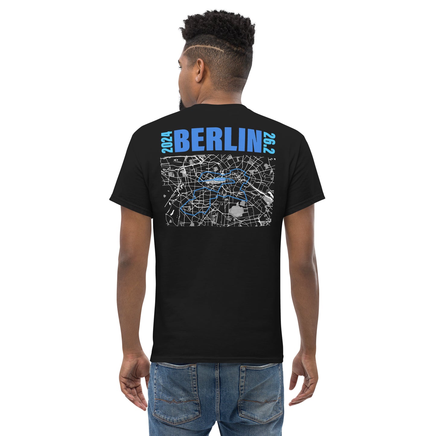 2024 BERLIN 26.2 UNISEX T SHIRT - BLUE