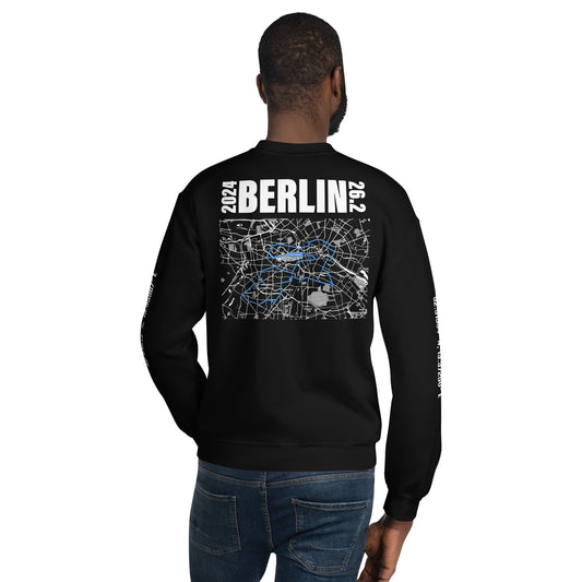 2024 BERLIN 26.2 UNISEX CREWNECK - WHITE