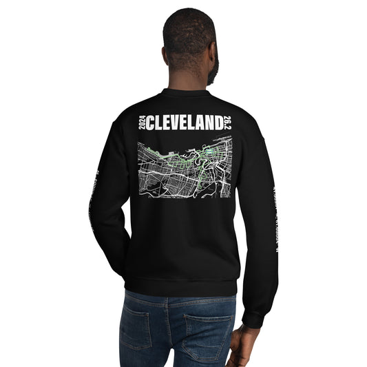 2024 CLEVELAND 26.2 UNISEX CREWNECK - WHITE