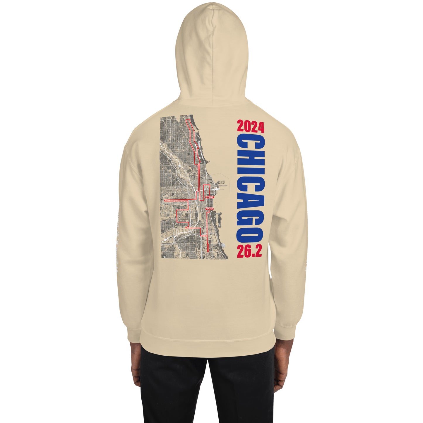 2024 CHICAGO 26.2 UNISEX HOODIE - BLUE