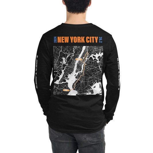 2024 NEW YORK CITY 26.2 UNISEX LONG SLEEVE - ORANGE