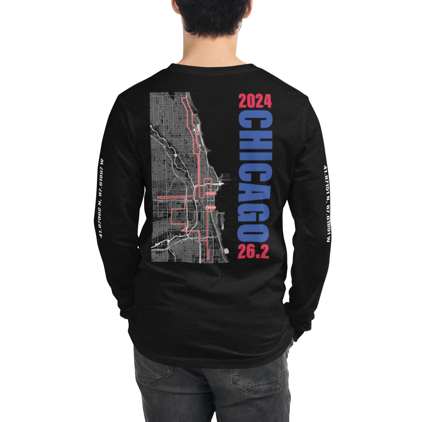 2024 CHICAGO 26.2 UNISEX LONG SLEEVE - BLUE