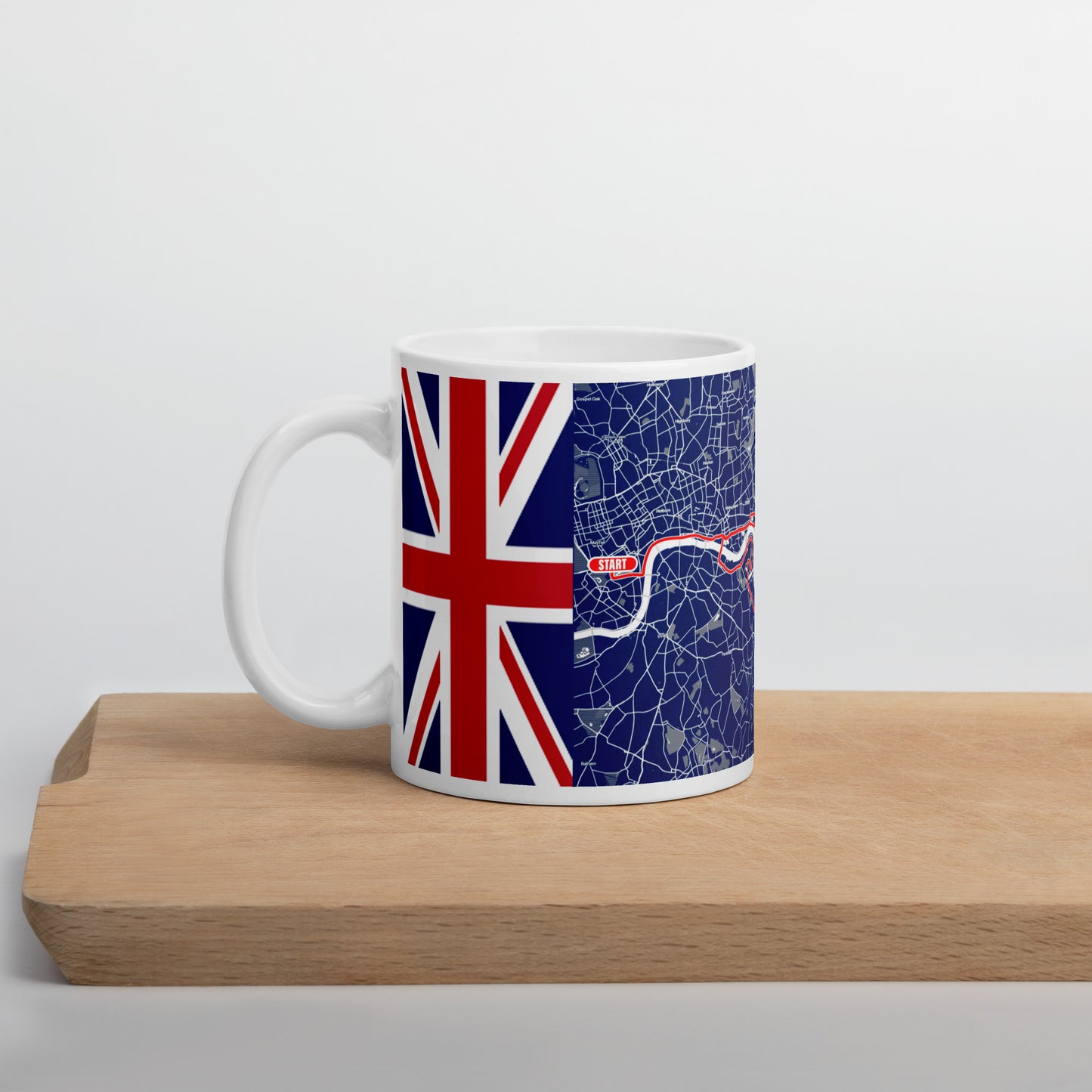 2024 LONDON 26.2 WHITE AND BLUE MUG