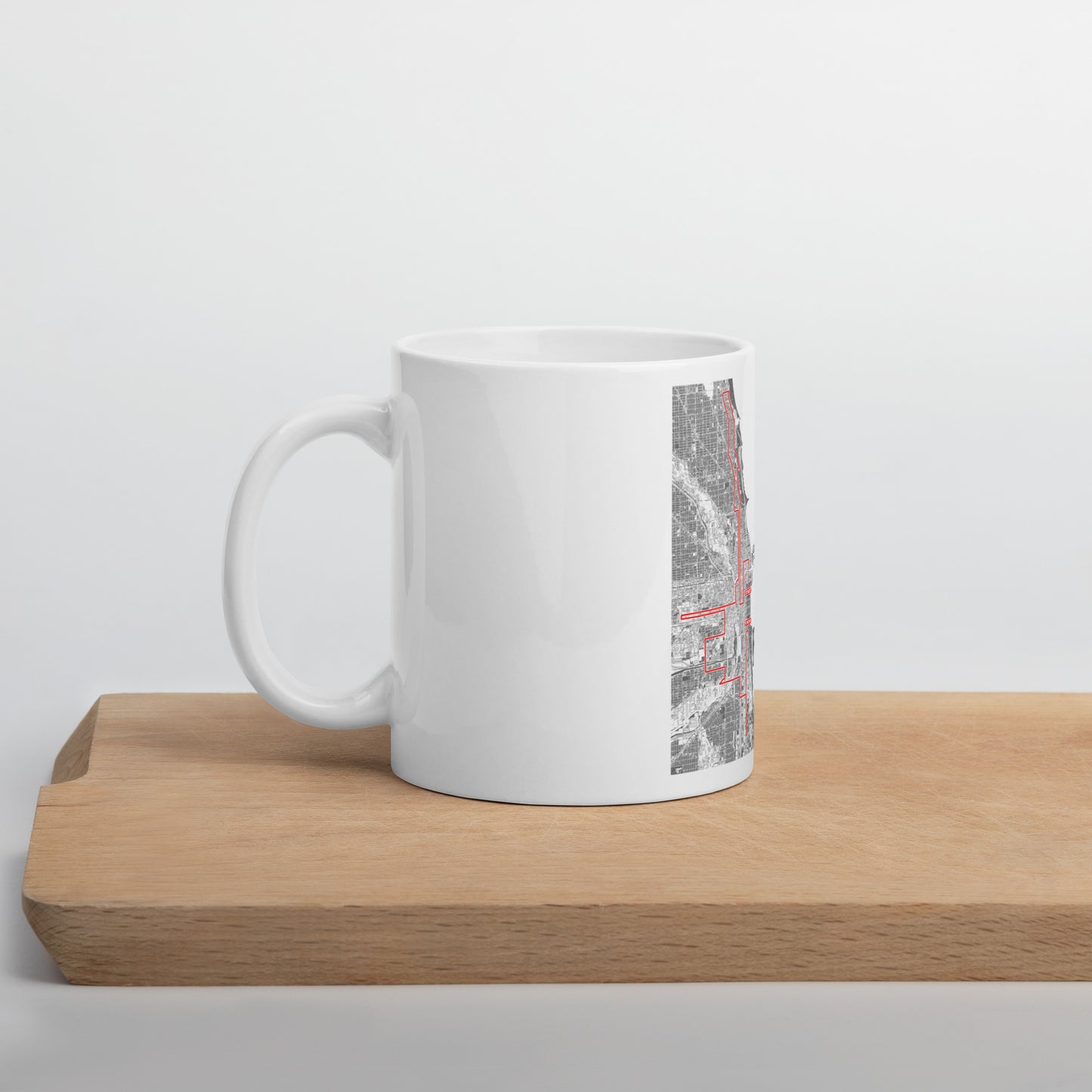 2024 CHICAGO 26.2 WHITE MUG WITH MAP