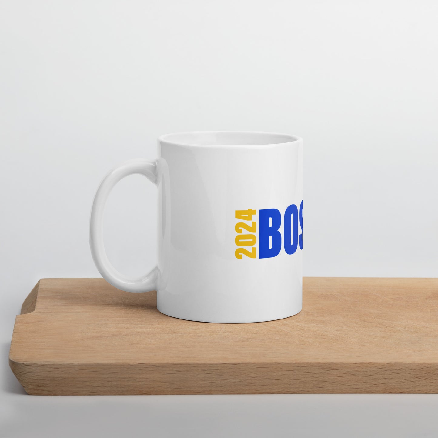 2024 BOSTON 26.2 WHITE AND BLUE MUG