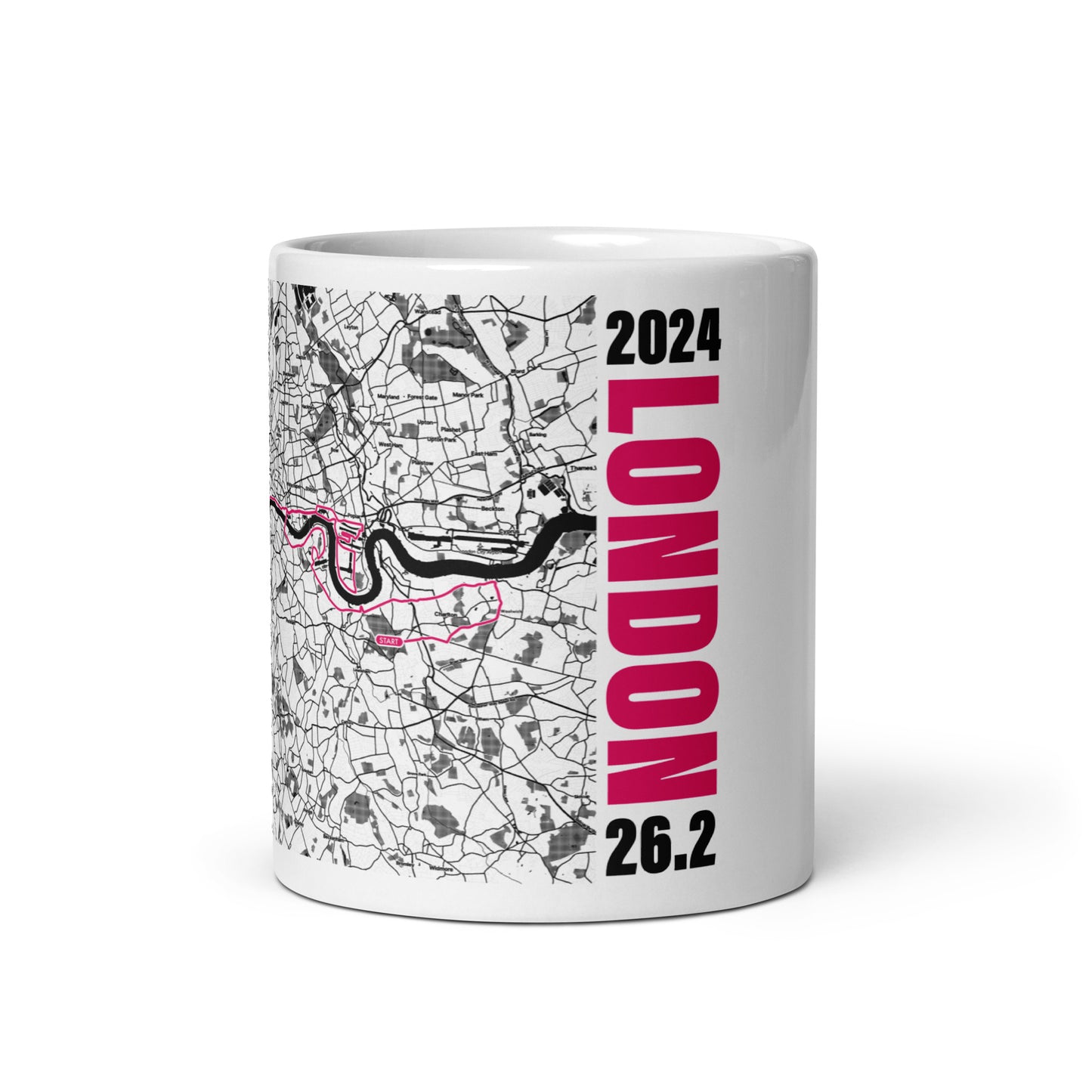 2024 LONDON 26.2 WHITE MUG WITH MAP