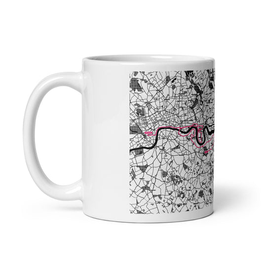 2024 LONDON 26.2 WHITE MUG WITH MAP