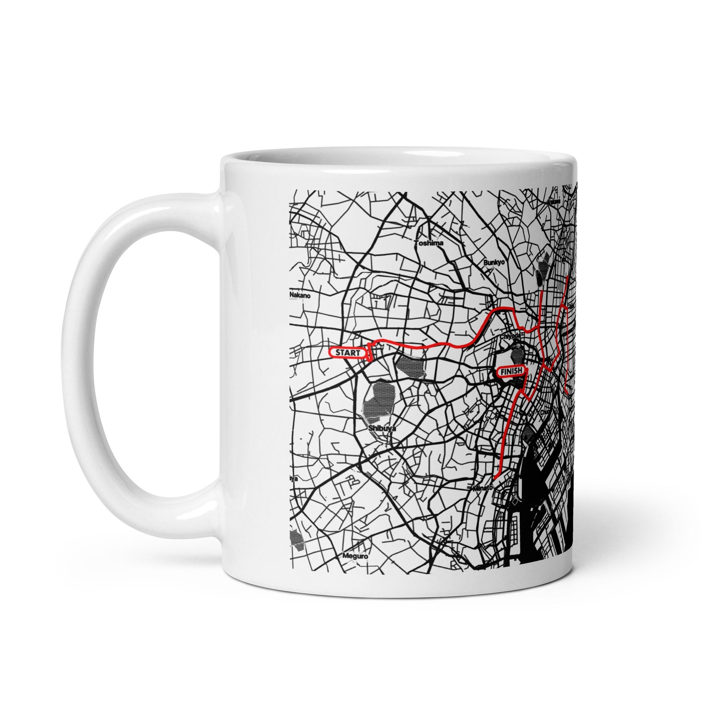 2024 TOKYO 26.2 WHITE MUG WITH MAP