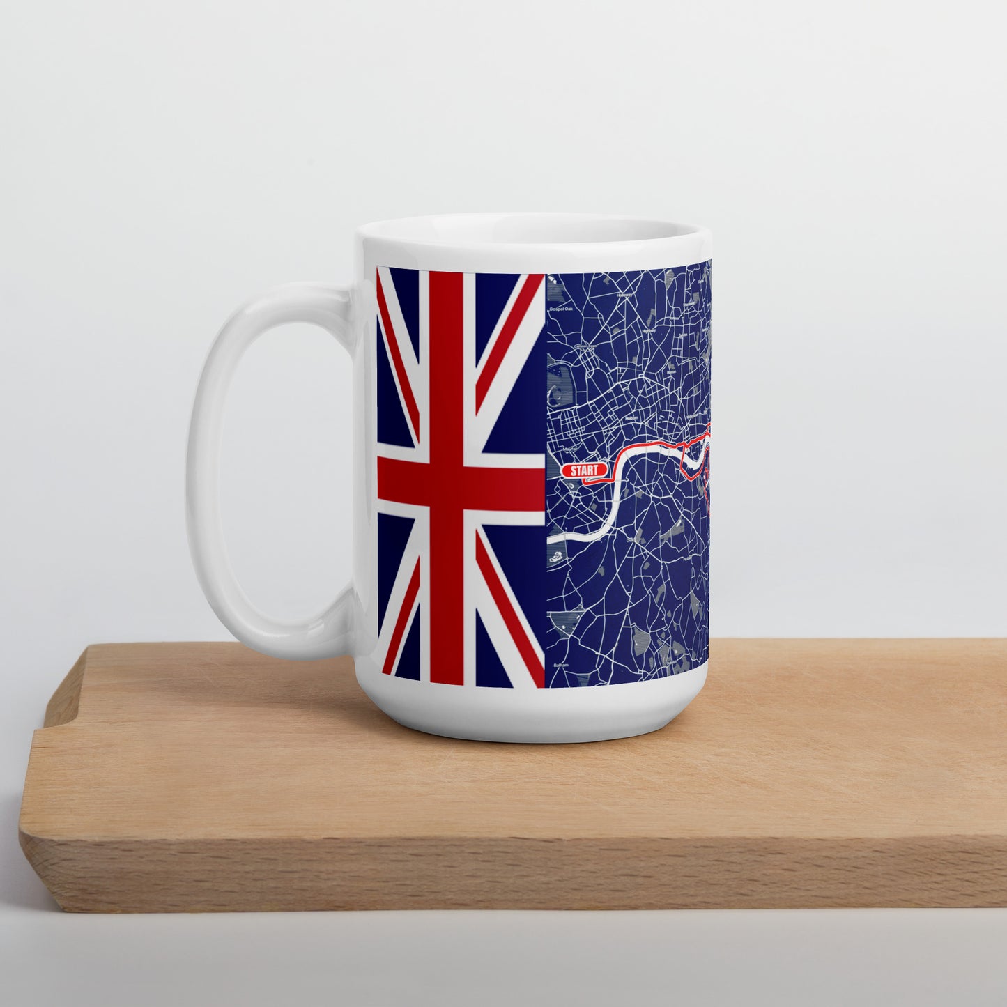 2024 LONDON 26.2 WHITE AND BLUE MUG