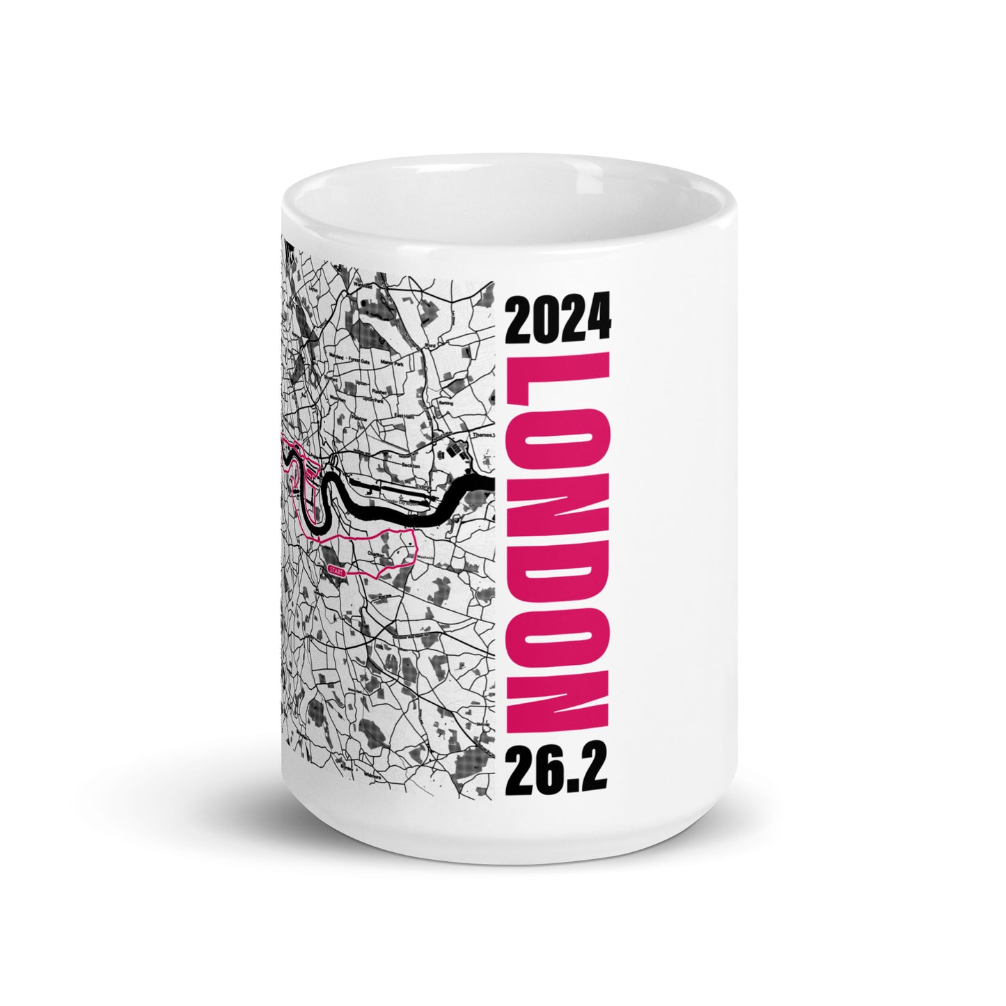 2024 LONDON 26.2 WHITE MUG WITH MAP