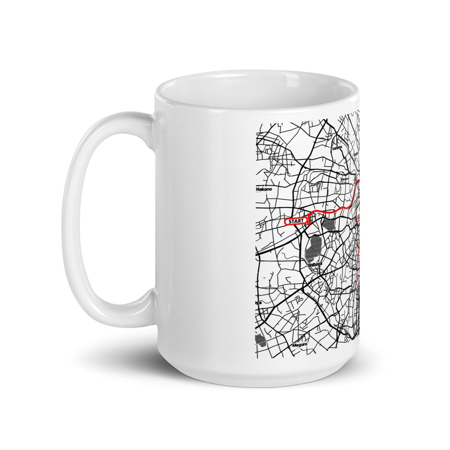 2024 TOKYO 26.2 WHITE MUG WITH MAP