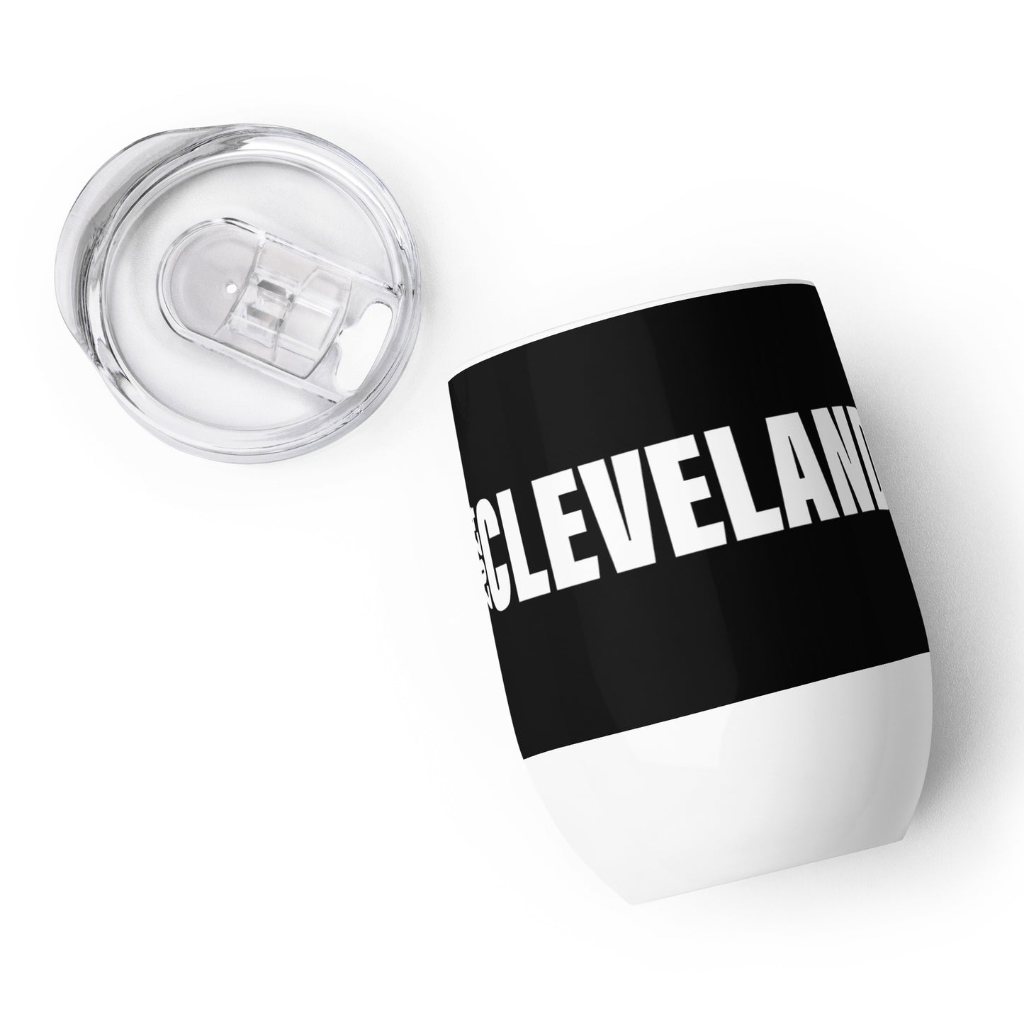 2024 CLEVELAND 26.2 BLACK AND WHITE WINE TUMBLER