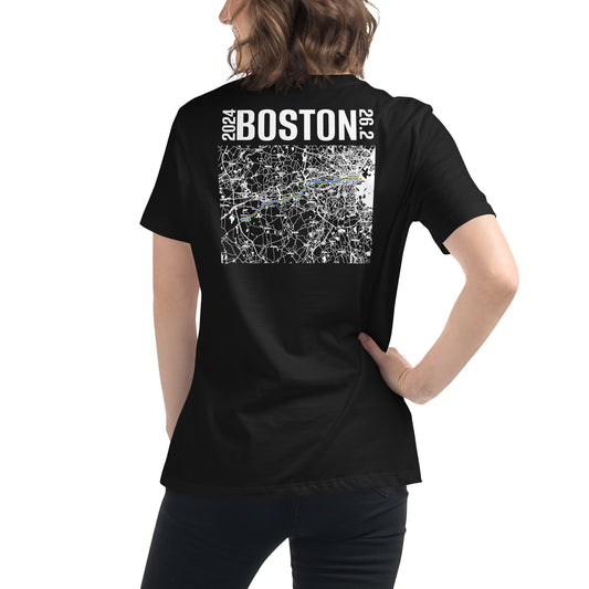 2024 BOSTON 26.2 WOMEN'S T SHIRT - WHITE