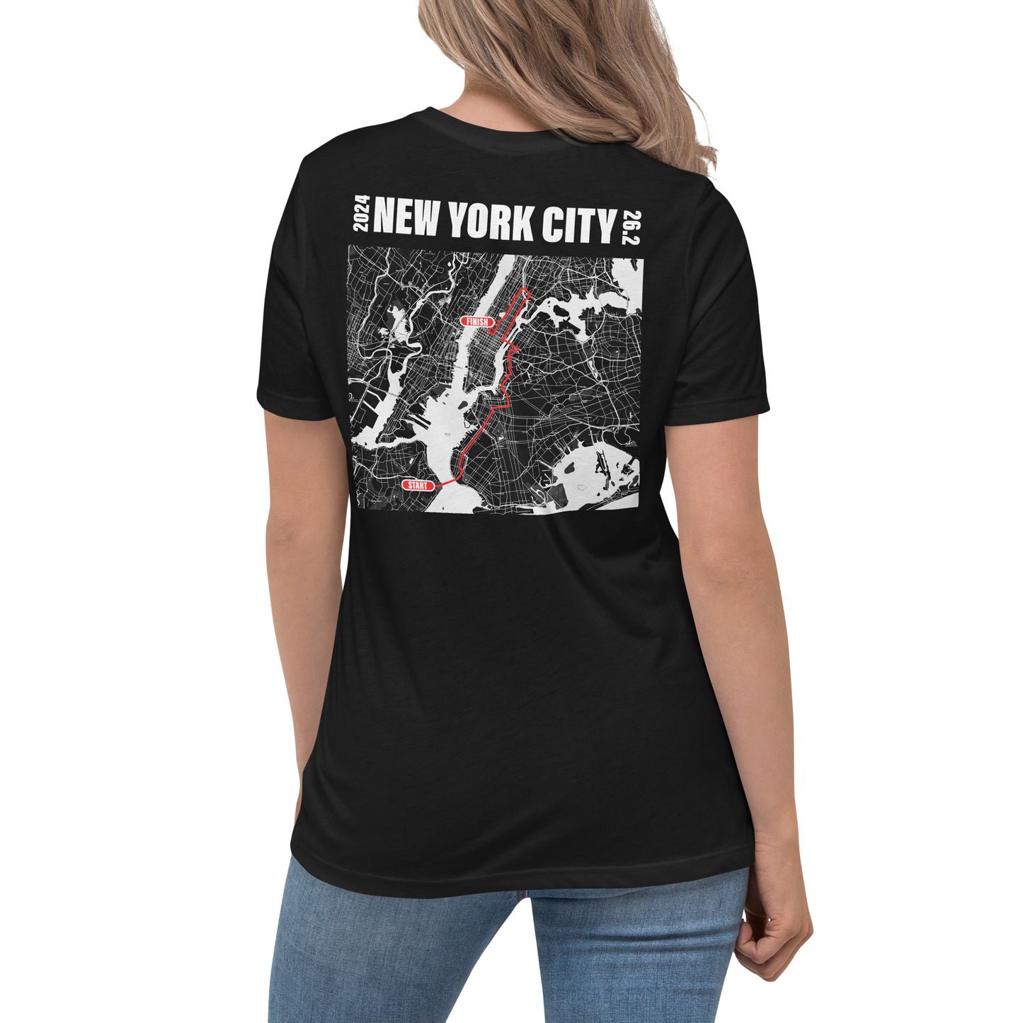 2024 NEW YORK CITY 26.2 WOMEN'S T SHIRT - WHITE