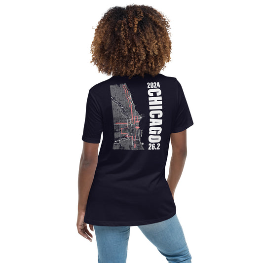 2024 CHICAGO 26.2 WOMEN'S T SHIRT - WHITE